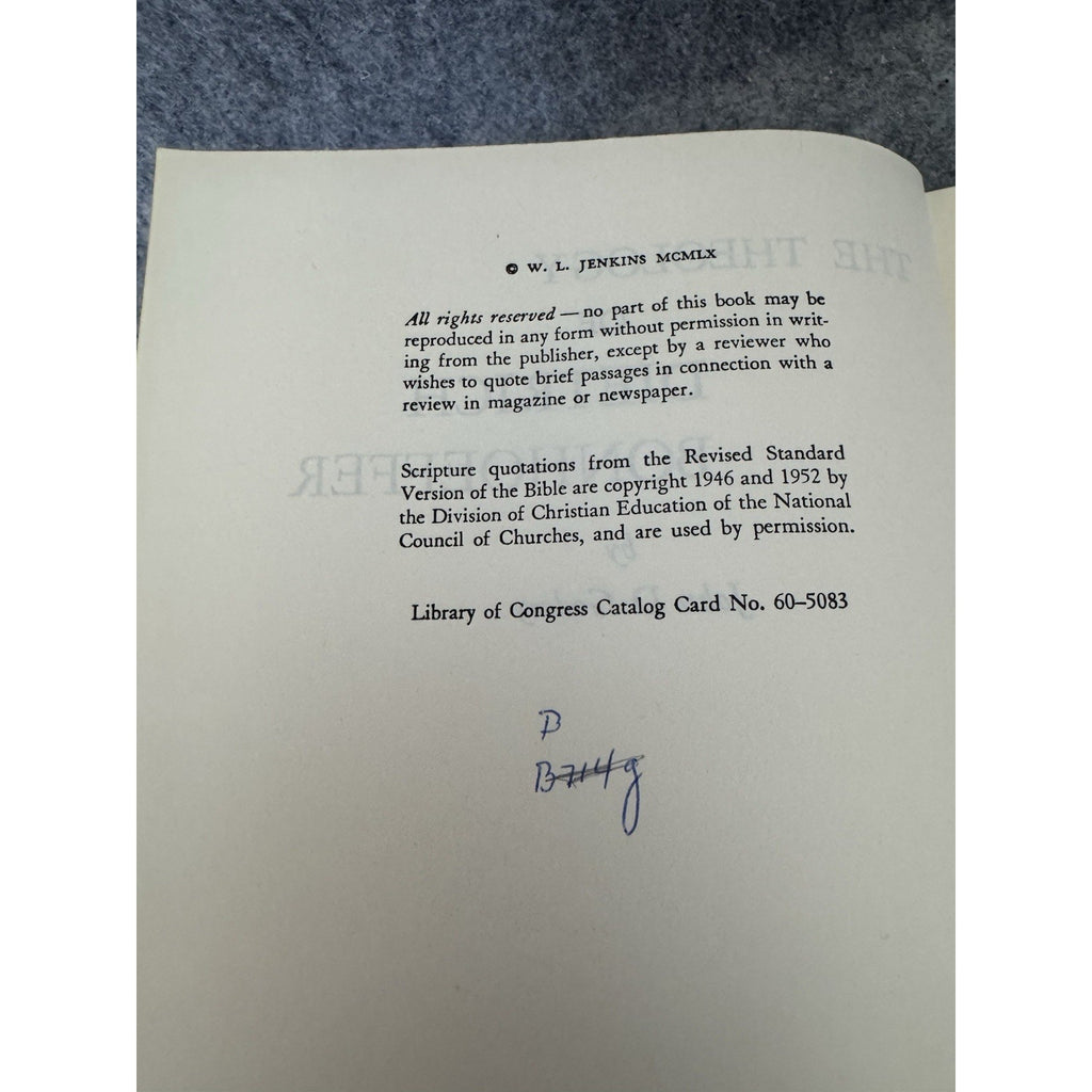 The Theology of Deitrich Bonhoeffer John D Godsey HC 1960 Westminster Press