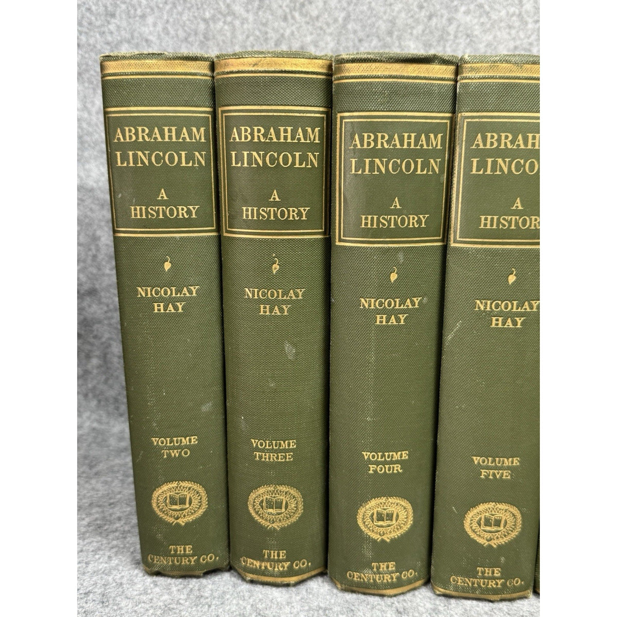Abraham Lincoln A History 1890 Nicolay Hay First Edition 9 Vol Set 2-10 Rare