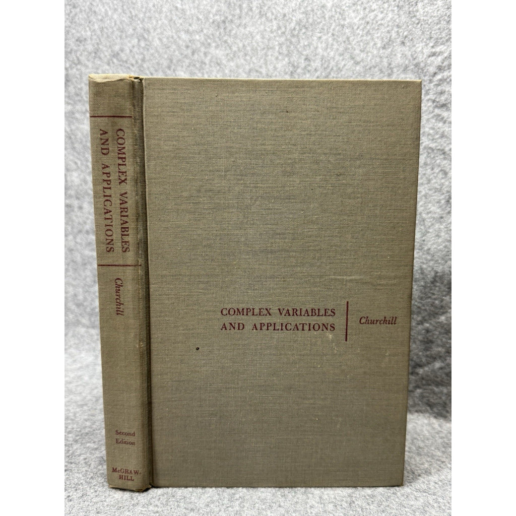 1960 Complex Variables and Applications 2nd Ed Ruel V Churchill HC McGraw-Hill