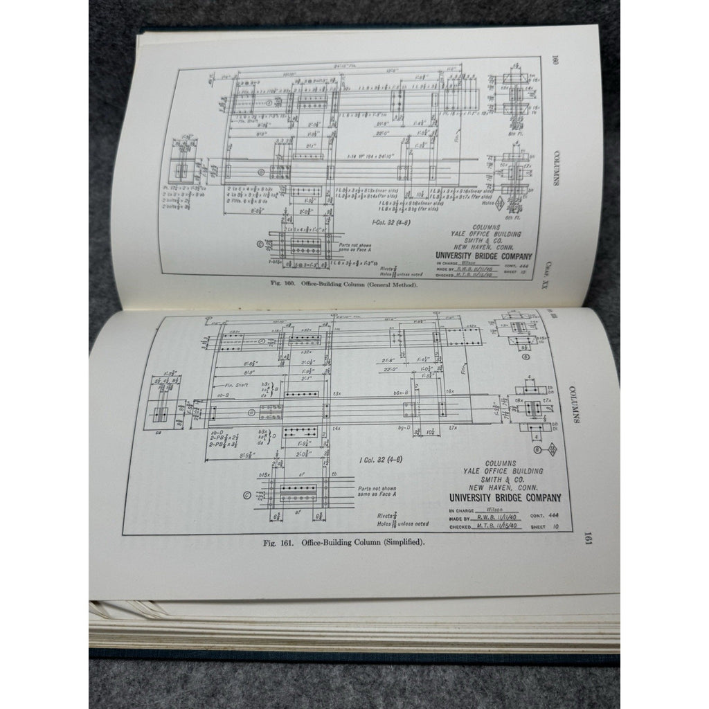 1956 Structural Drafting Carlton Bishop Civil Engineering Steel Hardcover