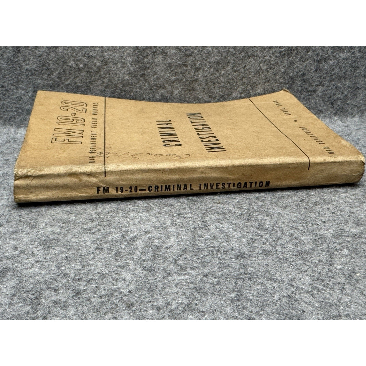 1945 FM 19-20 Criminal Investigation War Department Reference 358 Pages