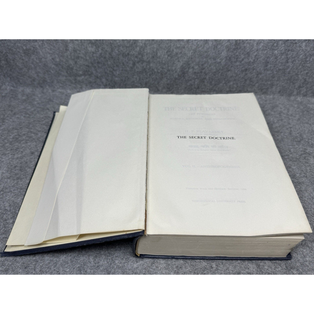 Secret Doctrine Blavatsky Vol II Anthropogenesis Theosophy Occult Atlantis 1963