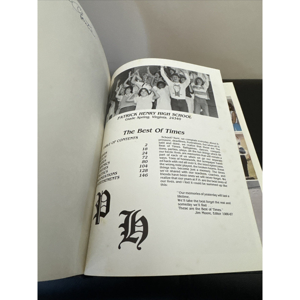 Patrick Henry high school 1987 the patriot yearbook