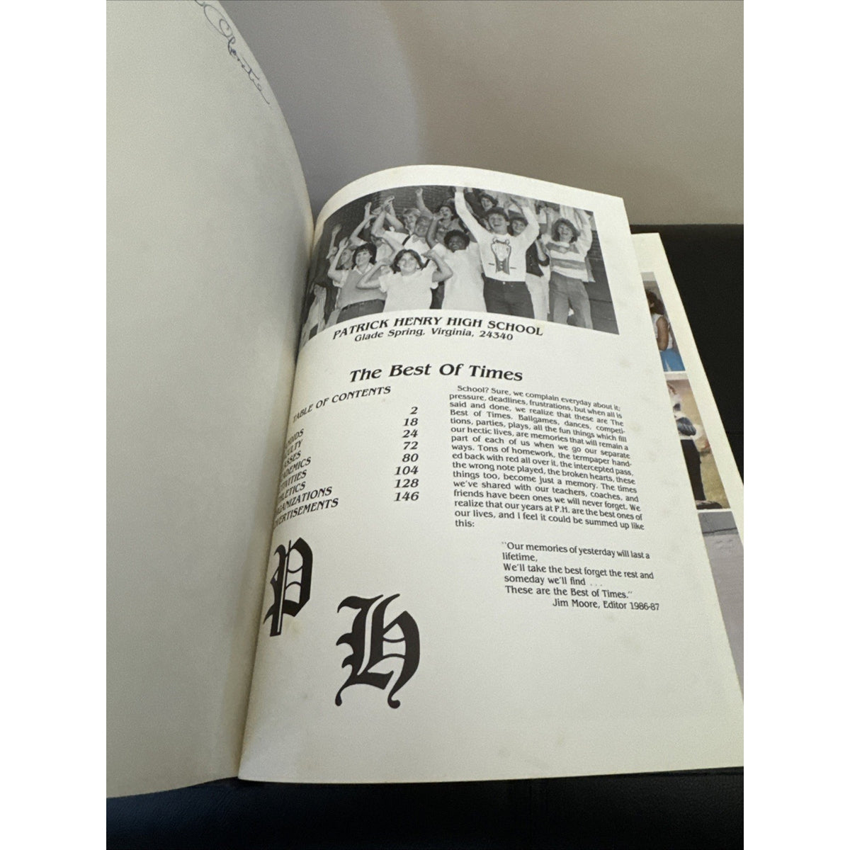 Patrick Henry high school 1987 the patriot yearbook