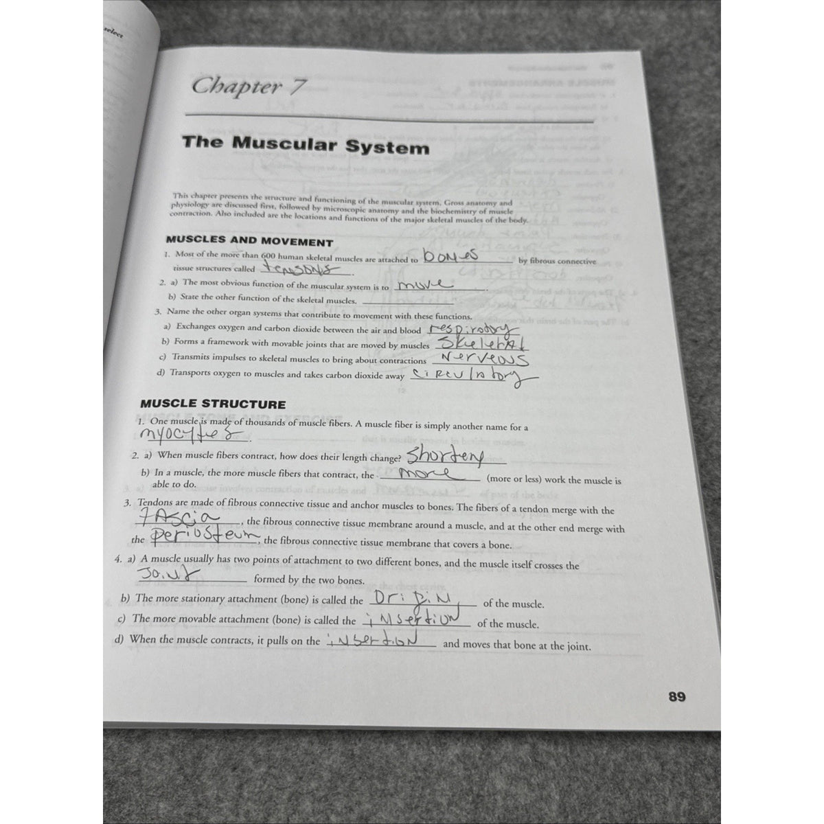 Student Workbook for Essentials of Anatomy and Physiology by Tina Sanders and...