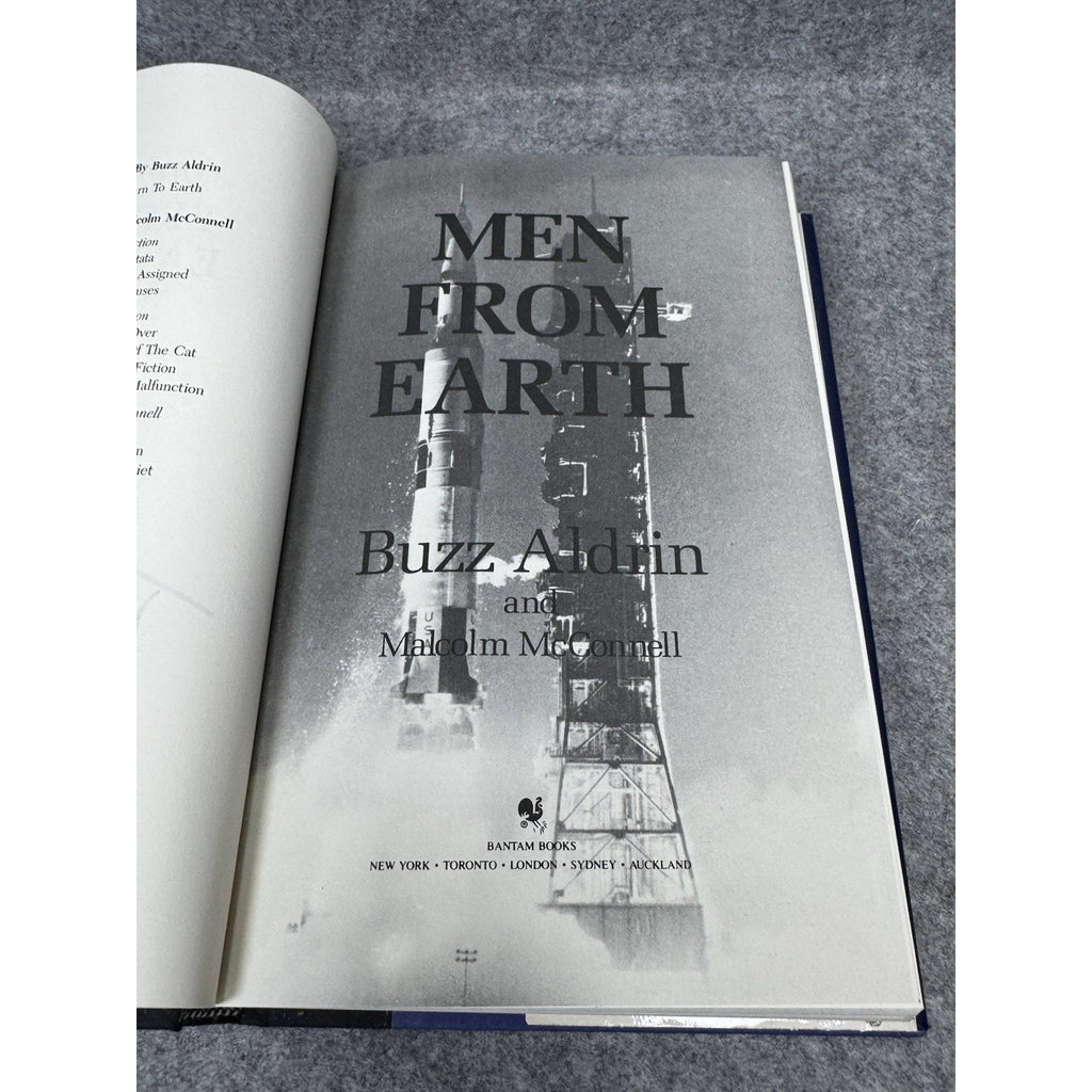 Buzz Aldrin SIGNED Men From Earth 1st Edition 1st Printing Apollo 11 Hardcover