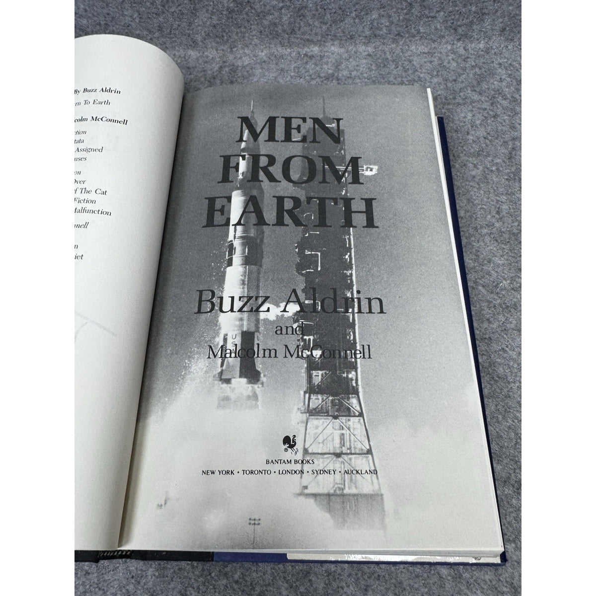 Buzz Aldrin SIGNED Men From Earth 1st Edition 1st Printing Apollo 11 Hardcover