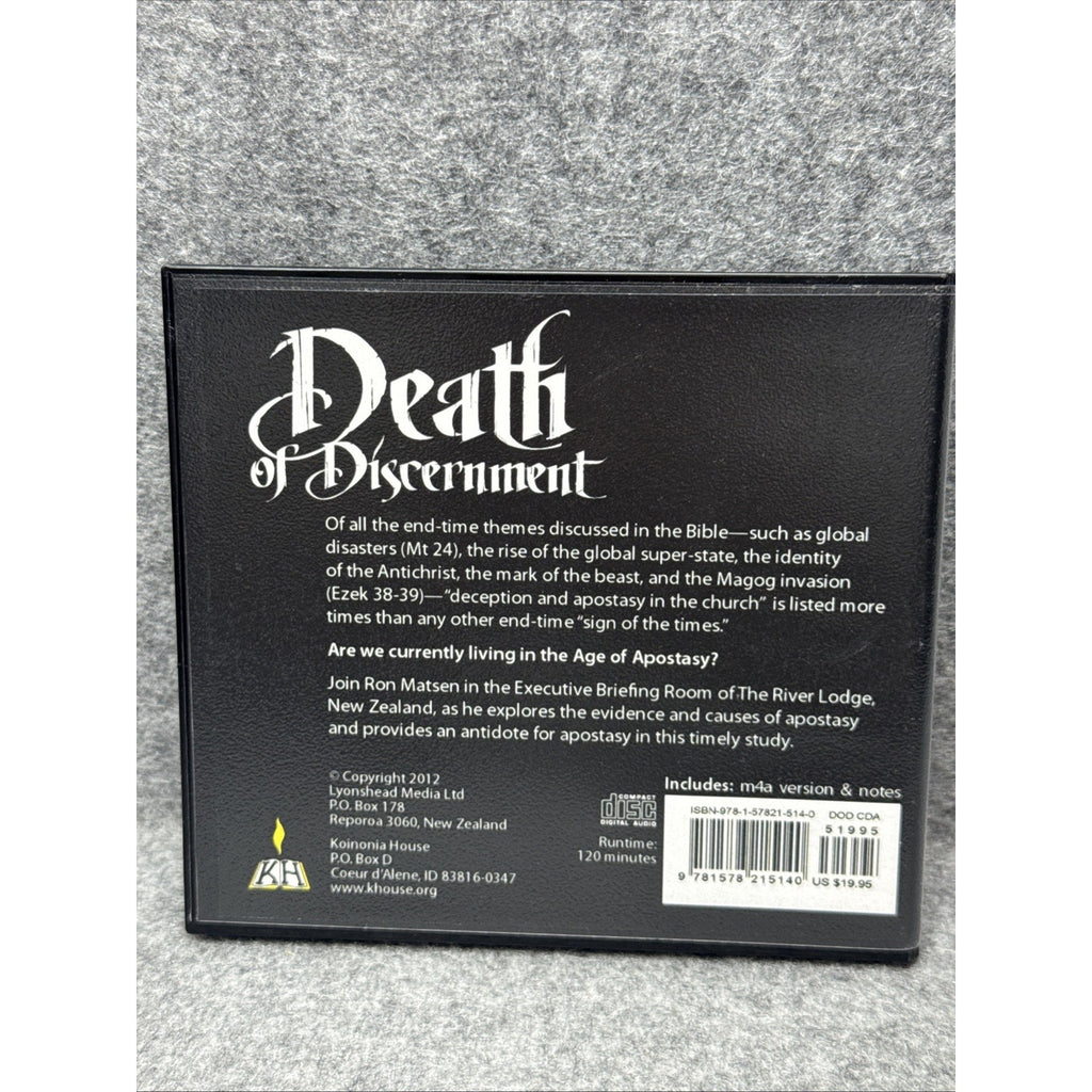 Death of Discernment by Ron Matsen (2012, Compact Disc)