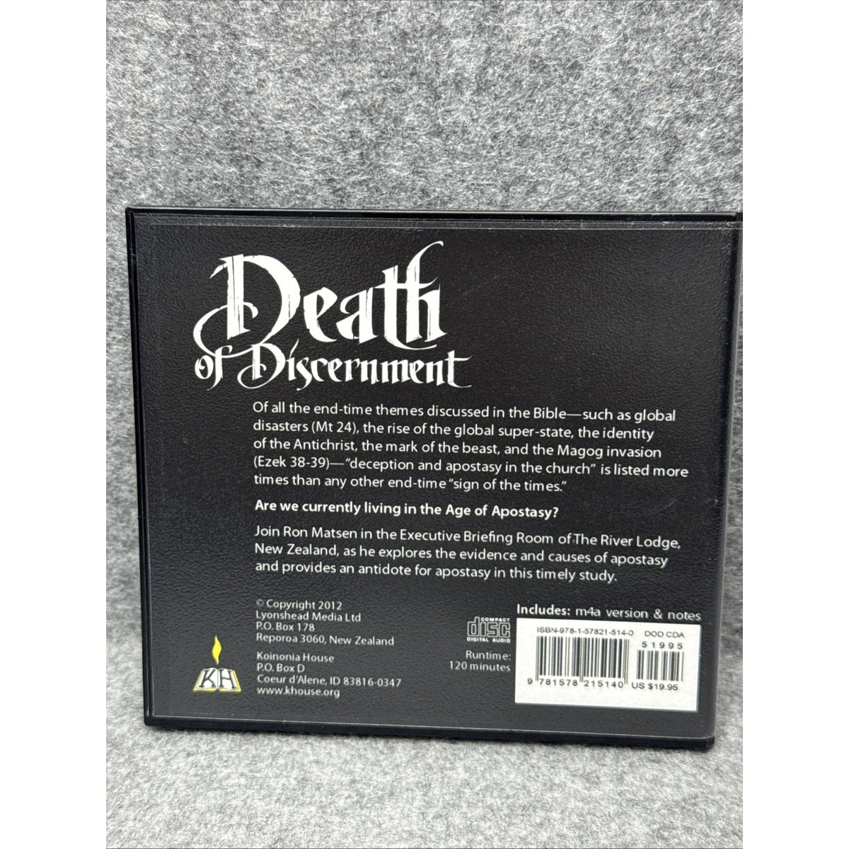 Death of Discernment by Ron Matsen (2012, Compact Disc)