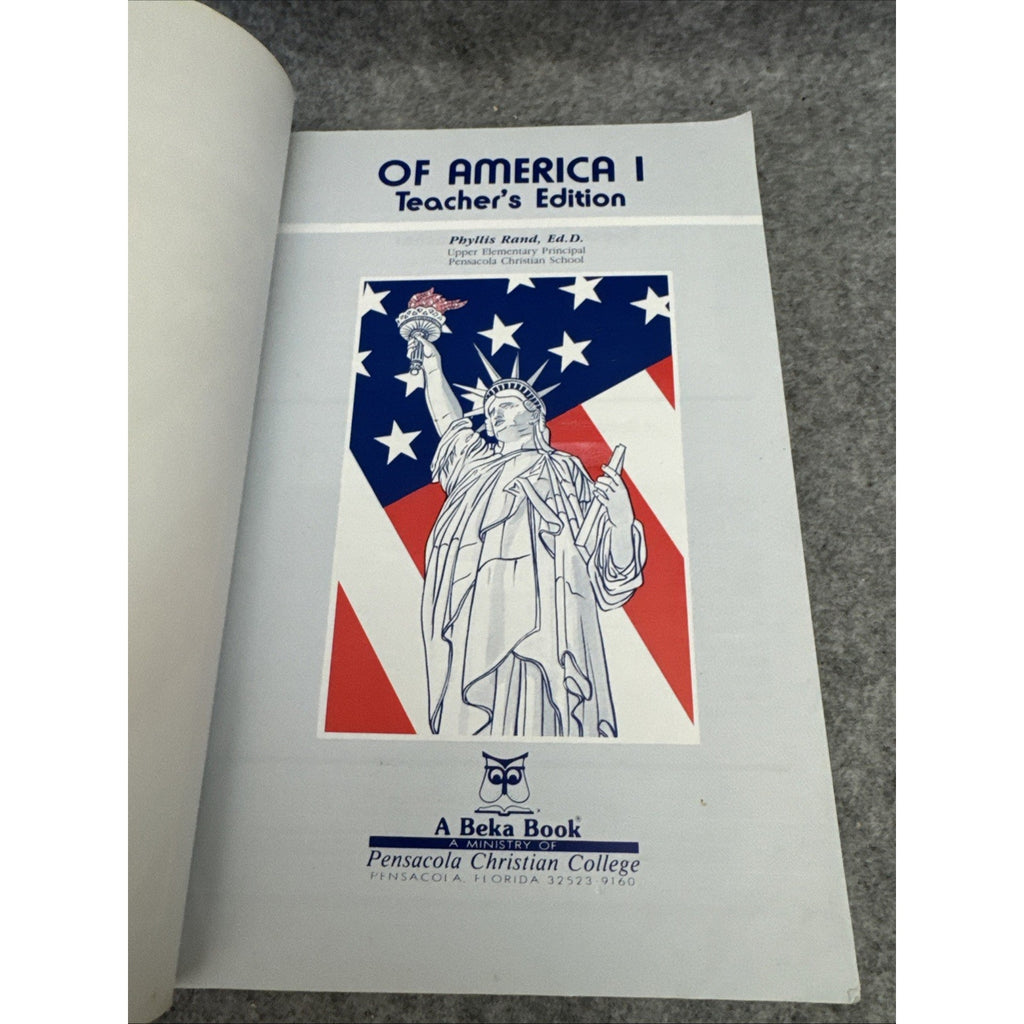 Abeka Of America Volume 1 Teacher’s Edition