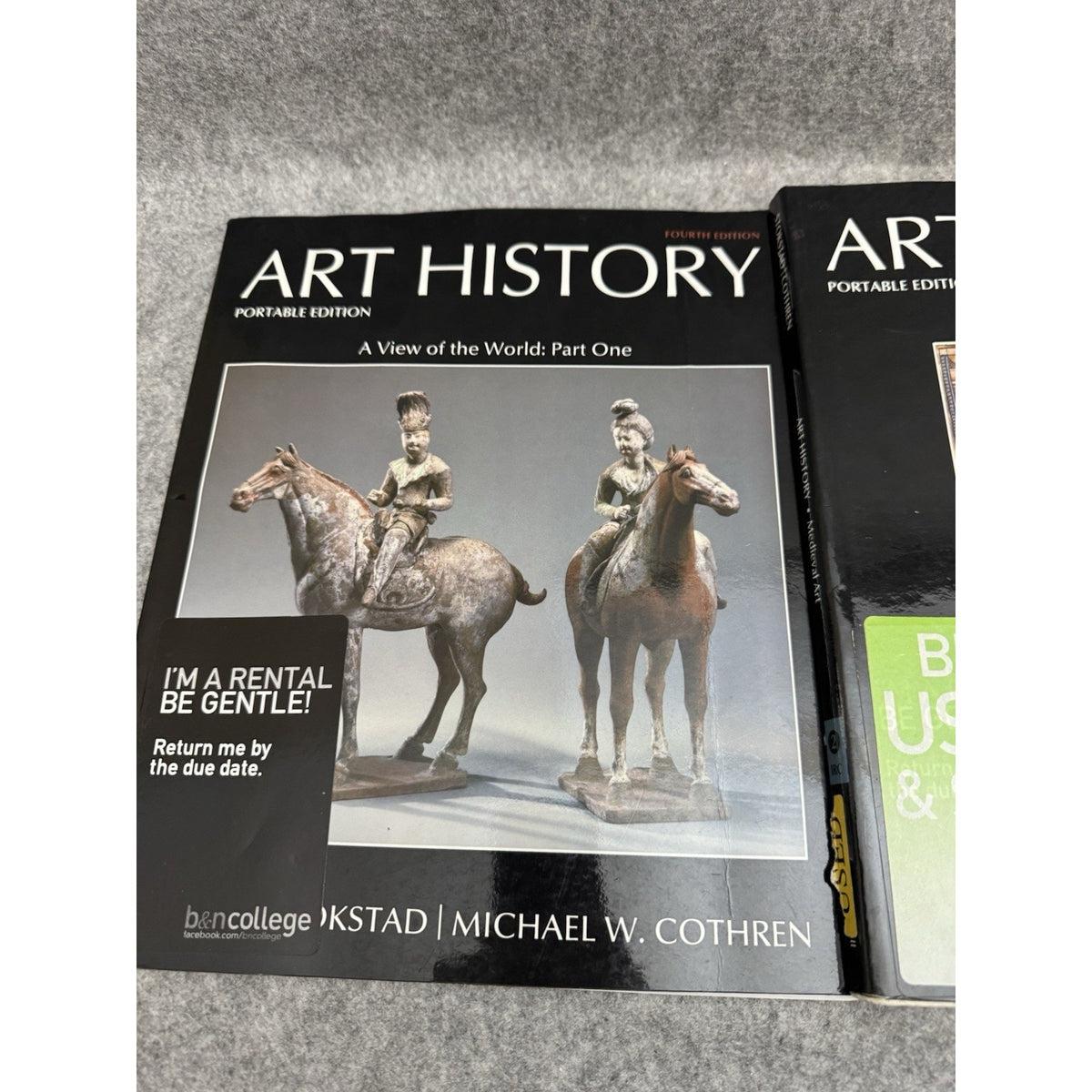 Art History Portable Edition 4th Ed Part 1 & Medieval Art 2 Book Lot