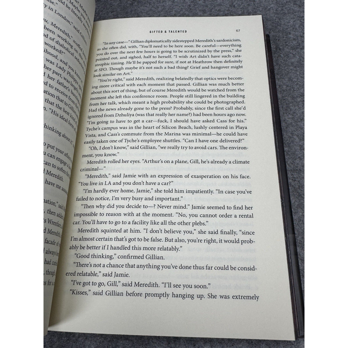 Gifted & Talented Olivie Blake 2025 Signed First Edition OwlCrate Sprayed Edges