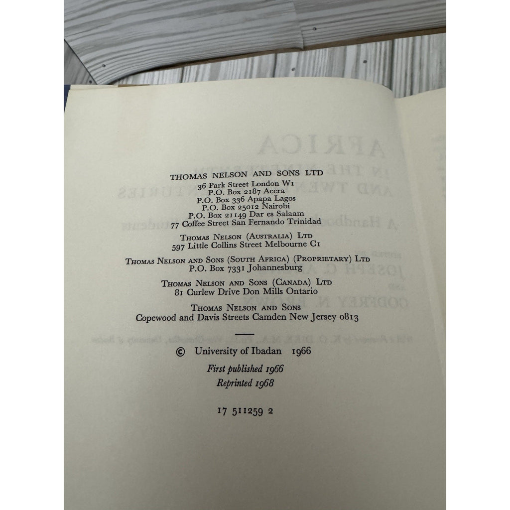 Africa in 19th & 20th Centuries Anene Brown 1968 HC