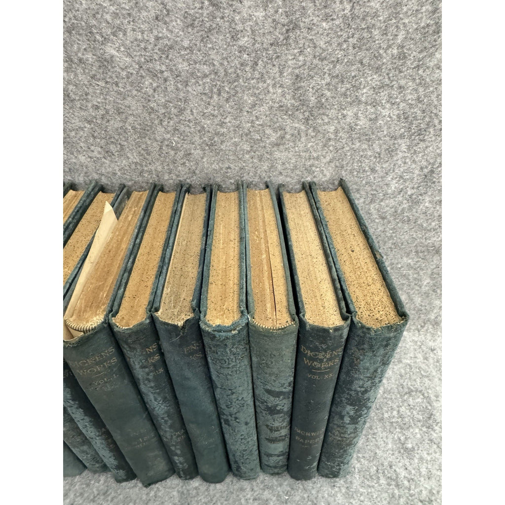 15 Vol Charles Dickens Works Peter Fenelon Collier Antique Hardcover Set