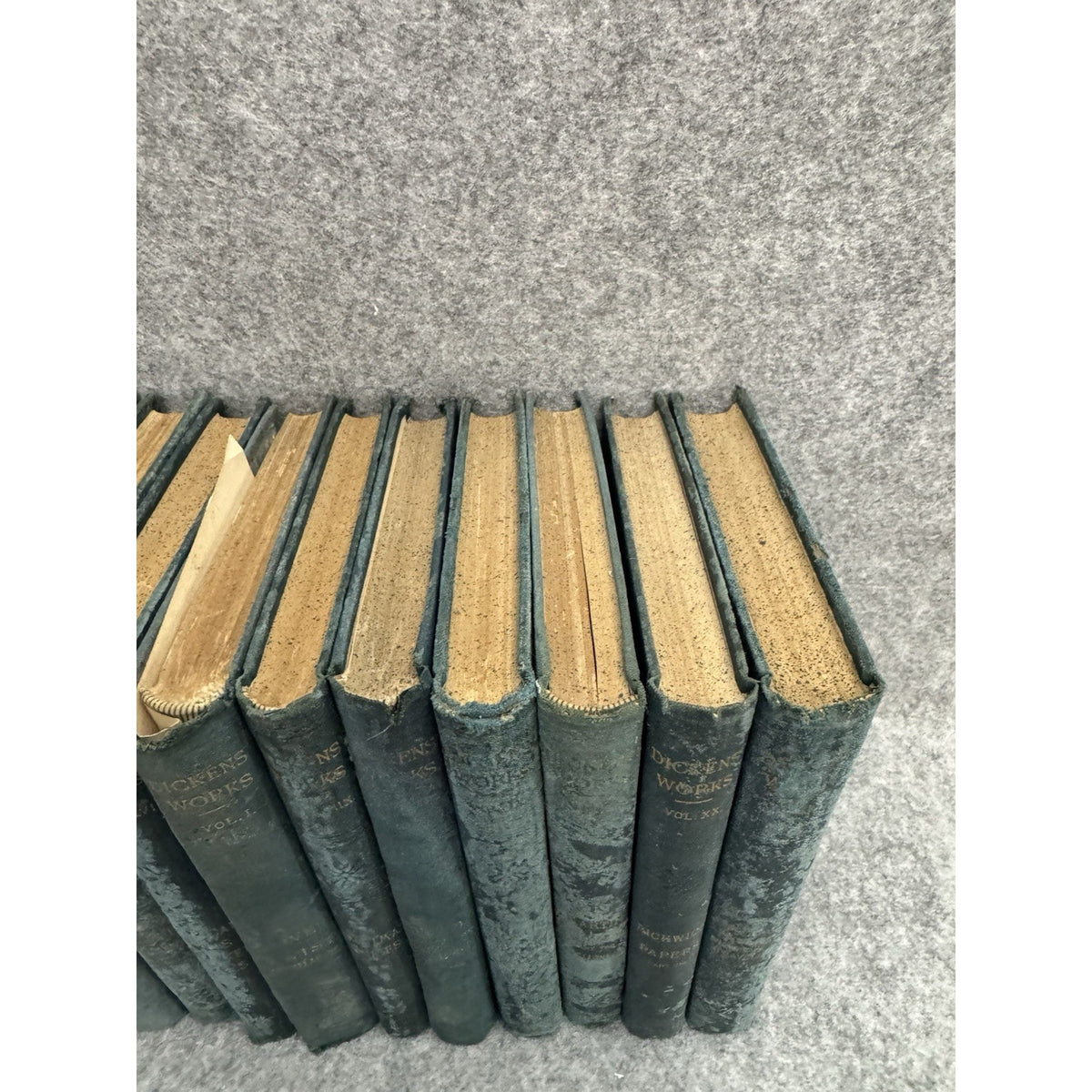 15 Vol Charles Dickens Works Peter Fenelon Collier Antique Hardcover Set