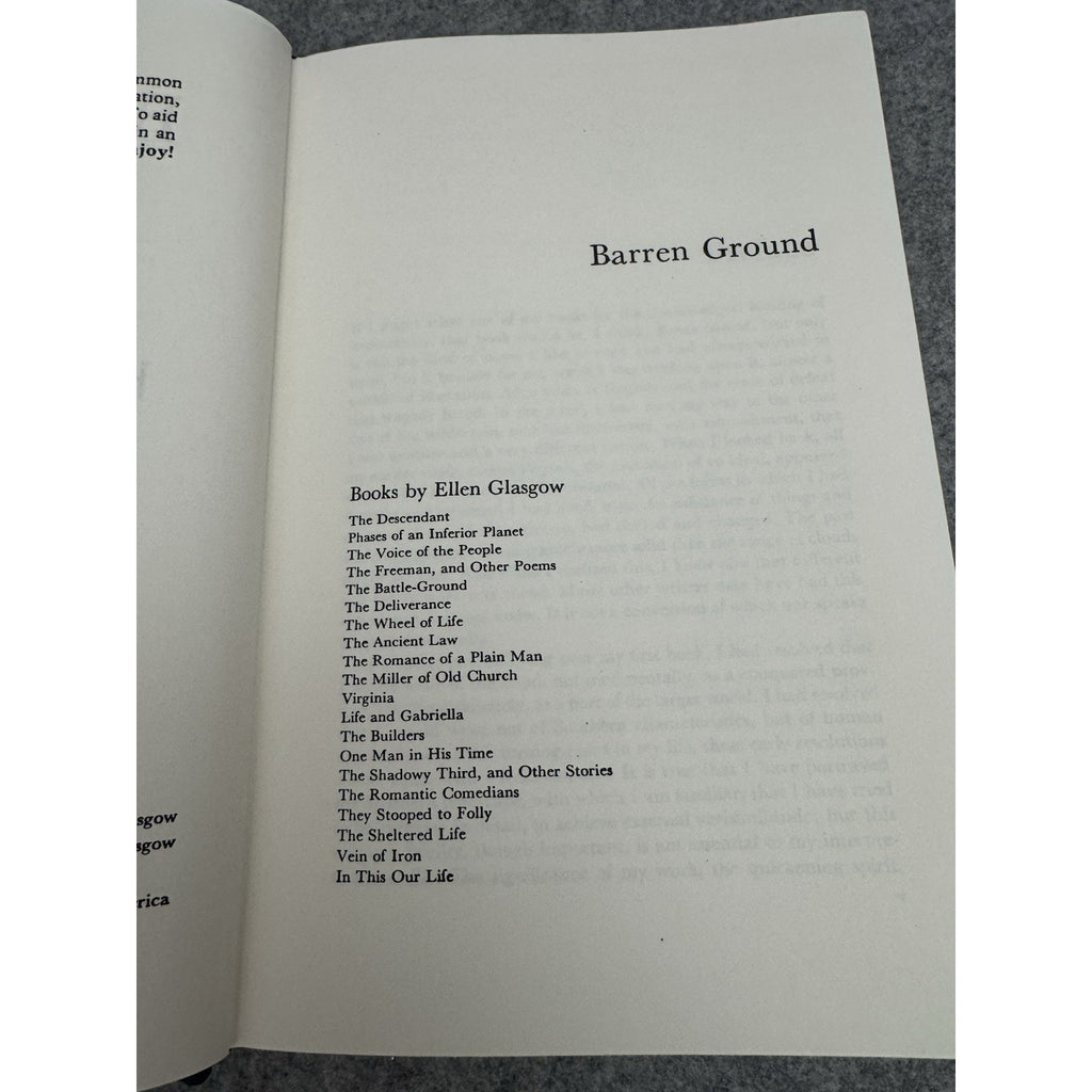 Barren Ground Ellen Glasgow AmerEon House Limited 150 Copy HC