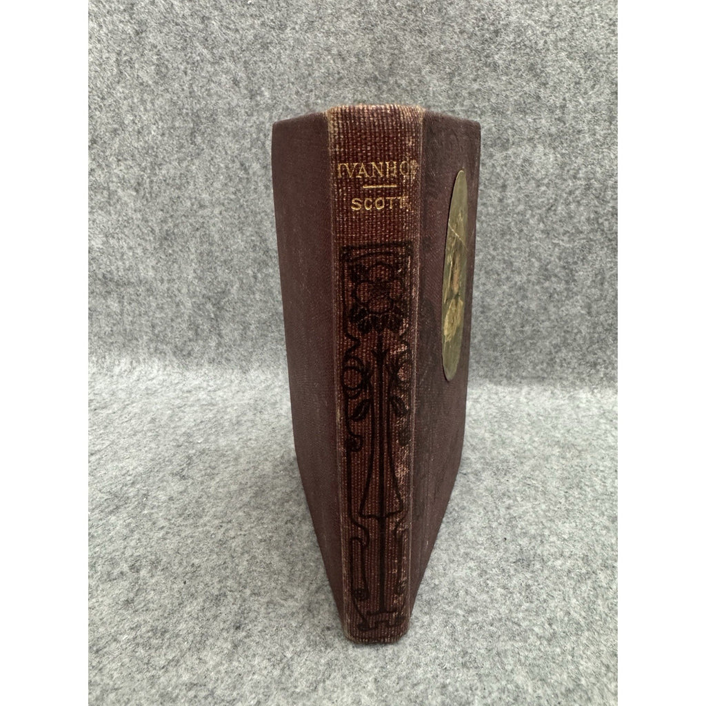 Antique Ivanhoe Sir Walter Scott Decorative Cloth Edition Illustrated