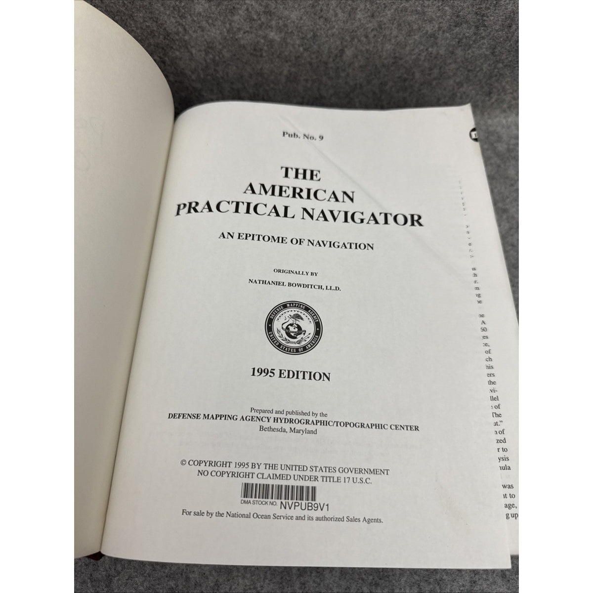 American Practical Navigator: An Epitome Of Navigation 1995 Pub No 9 by Bowditch