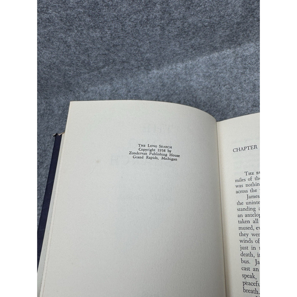 1958 The Long Search Sallie Lee Bell First Edition HC DJ Zondervan