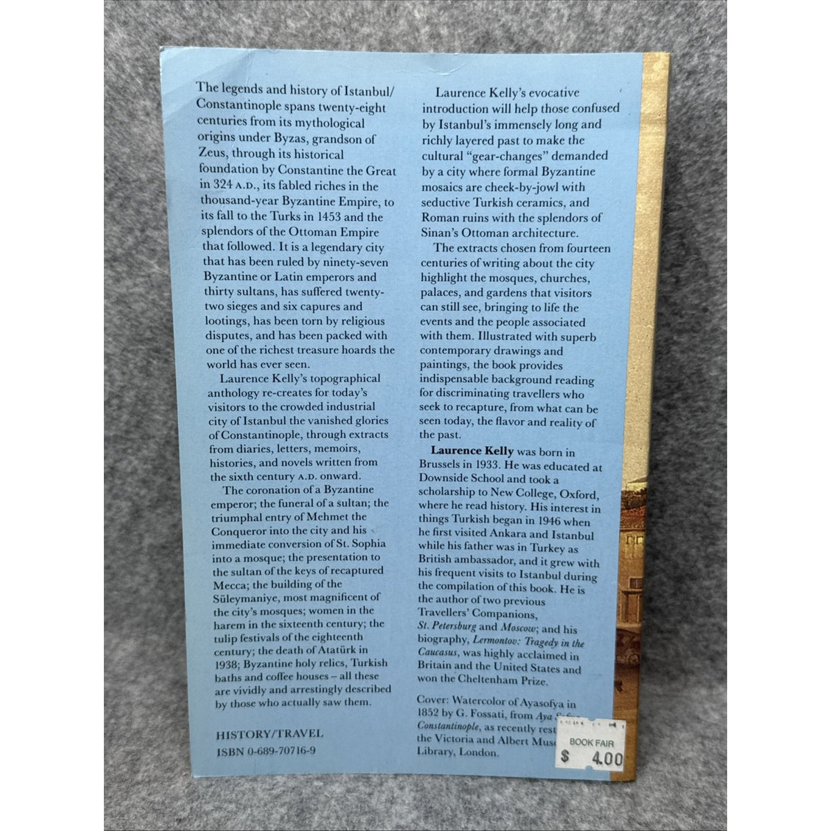 Istanbul. A Travellers' Companion by Kelly, Laurence Paperback / softback Book