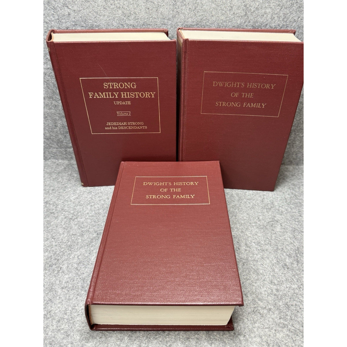 Dwight Strong Family History 1984 2 Vol + 1989 Jedediah Update Genealogy