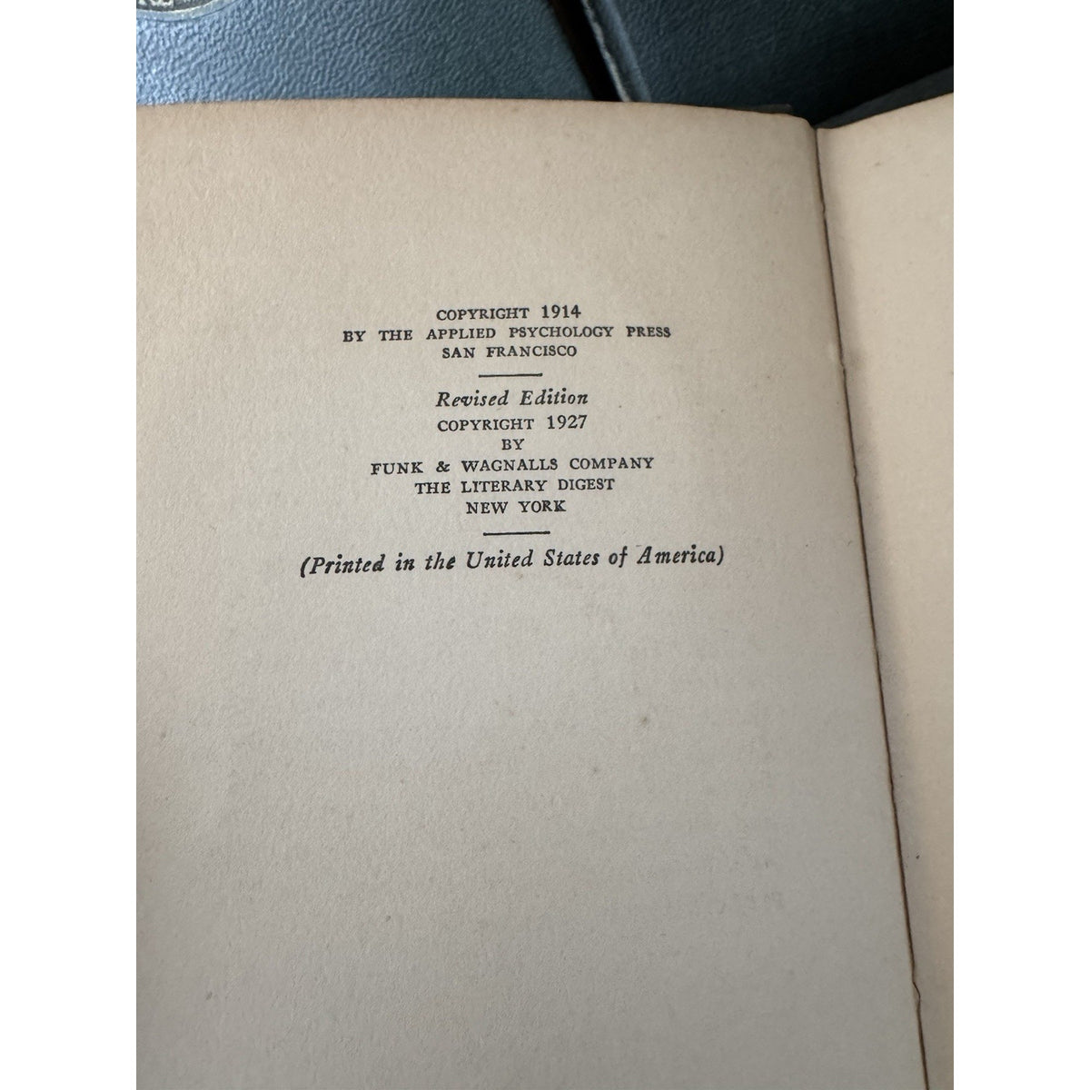 Vintage Applied Psychology 9 Vol Set Warren Hilton HC 1927 Partial