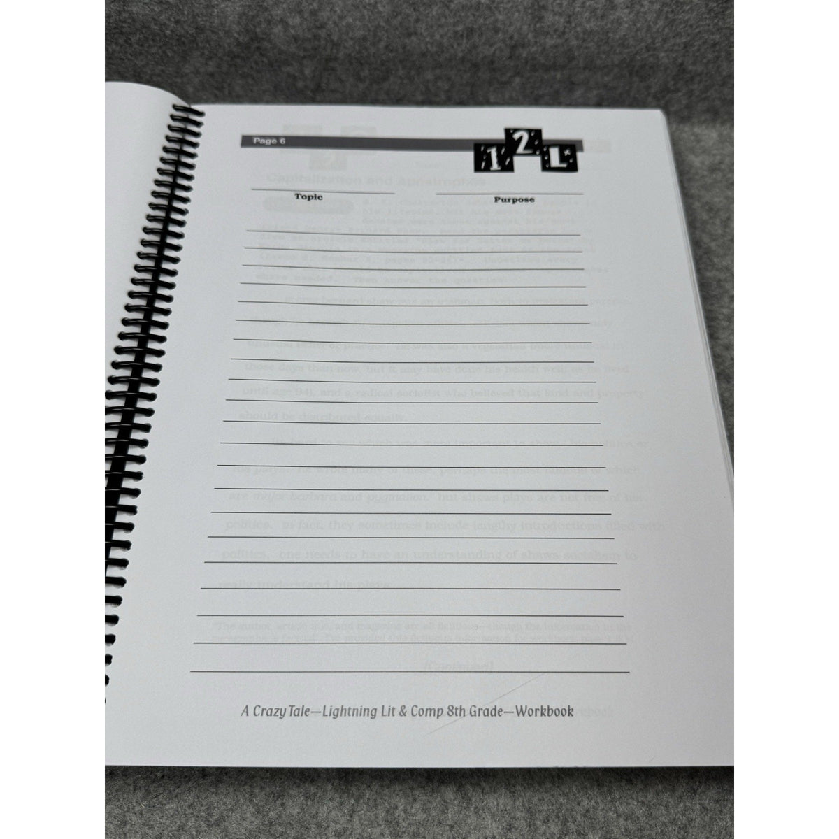 Lightning Literature & Composition 8th Grade Workbook 2nd Edition Kamath