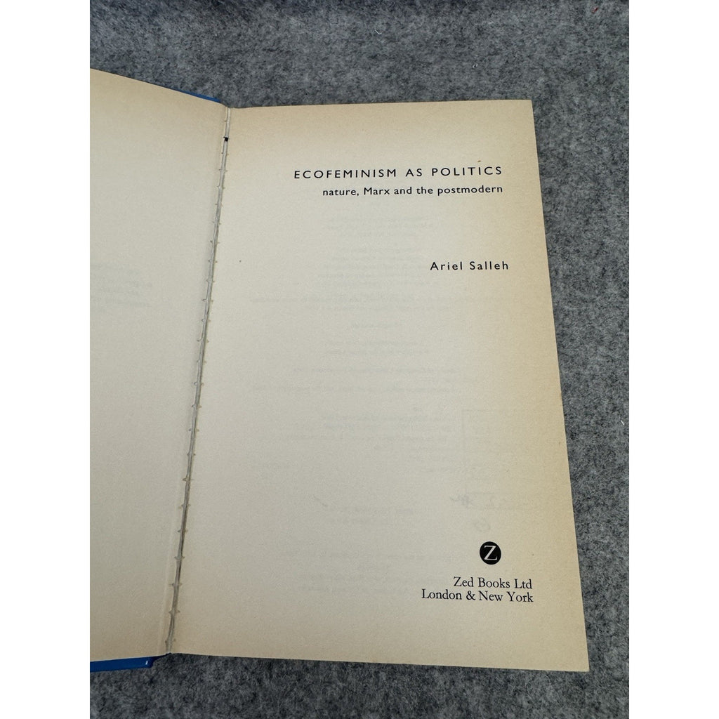Ecofeminism as Politics Nature Marx & the Postmodern 1997 HC Salleh