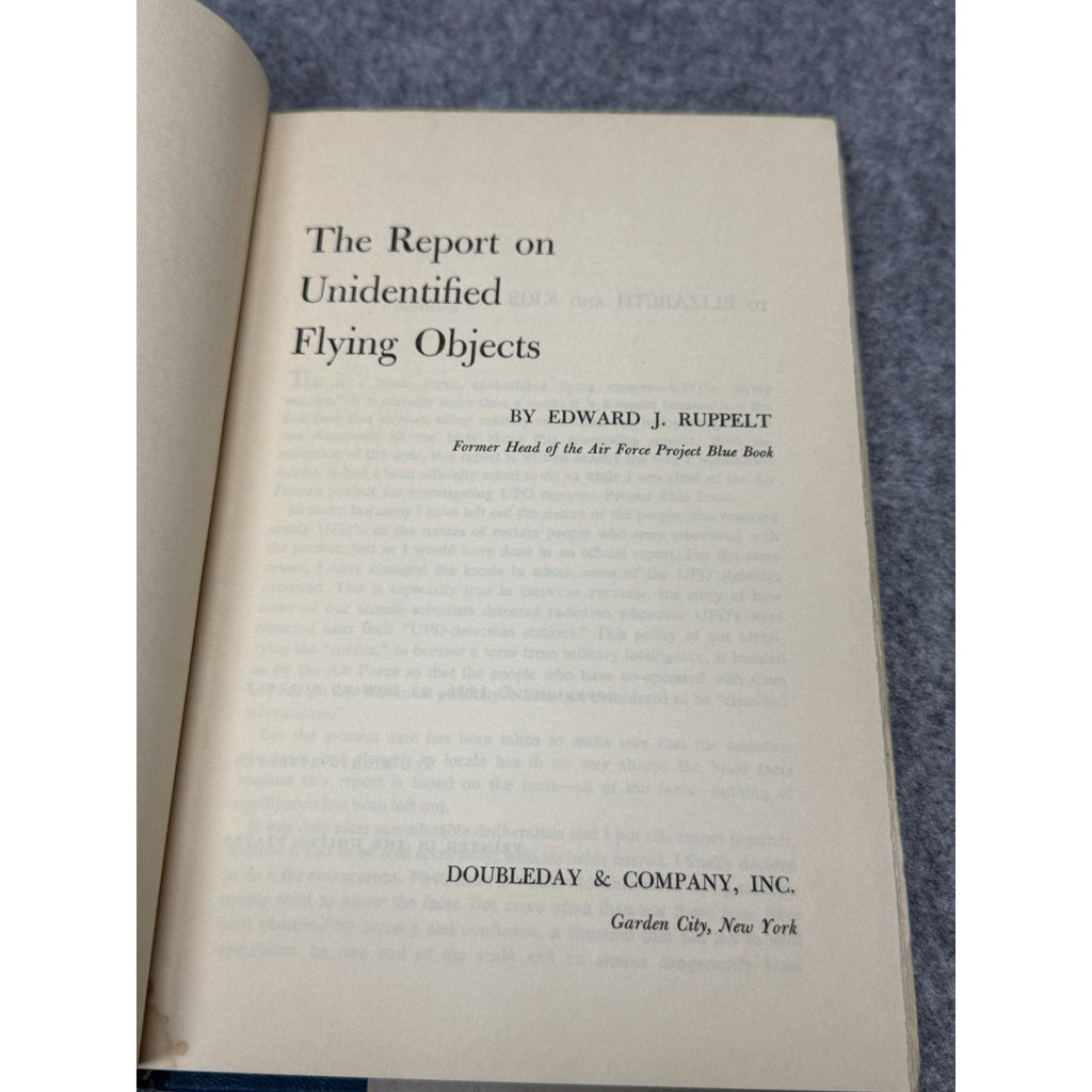 1956 Report on Unidentified Flying Objects Edward J Ruppelt HC w/DJ BCE