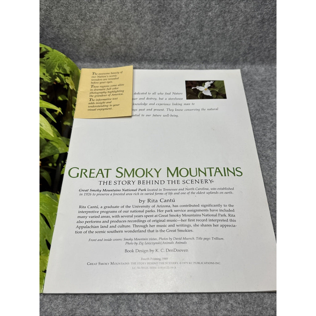Great Smoky Mountains : The Story Behind the Scenery by Rita Cantu (1979, Trade