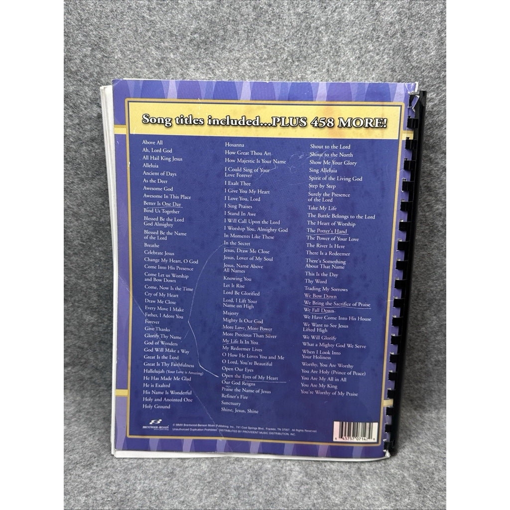 The Praise and Worship Fake Book 500 Songs Leader Band Soloist CCLI Chords Chart