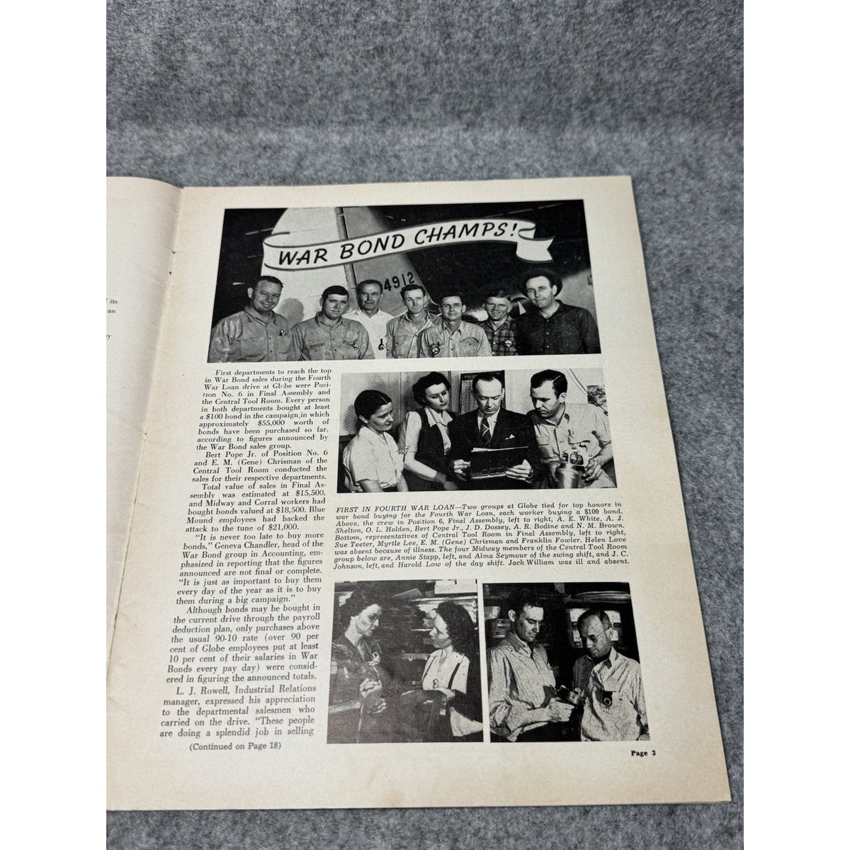 1944 Globe Beam February WWII Aircraft Magazine AT-10 Fort Worth Golden Gloves