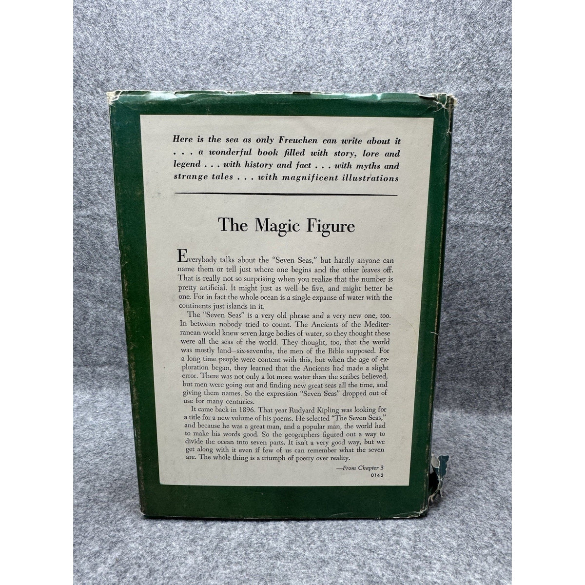 1957 Peter Freuchen Book Seven Seas Maritime History 8th Printing Illustrated
