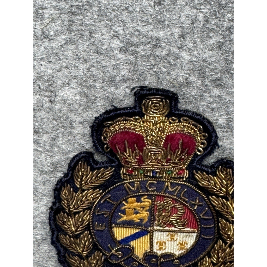Polo RL Bullion Crest Patch Gold Wire Crown Shield Embroidered Blazer Badge