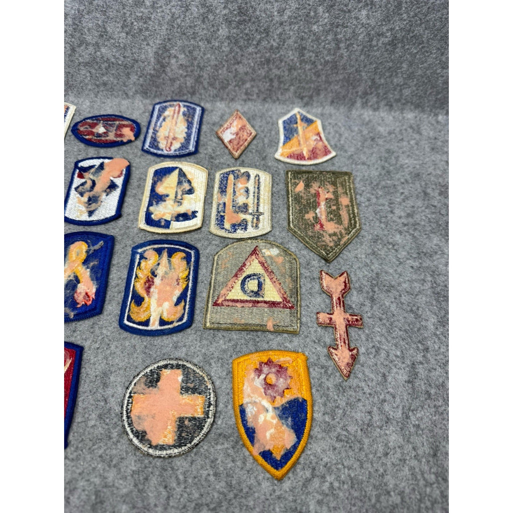 23 Vintage US Army Patches Lot Big Red One Infantry Divisions Brigade Insignia