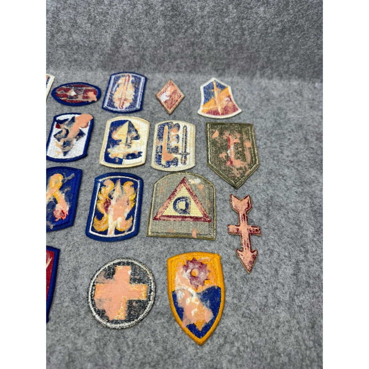 23 Vintage US Army Patches Lot Big Red One Infantry Divisions Brigade Insignia