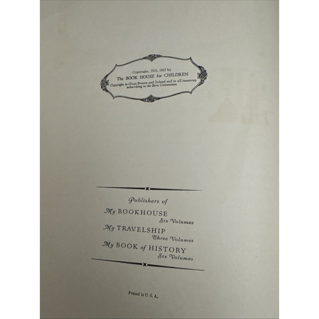 Nursery Friends From France Travelship Book House for Children 1927 Collectible