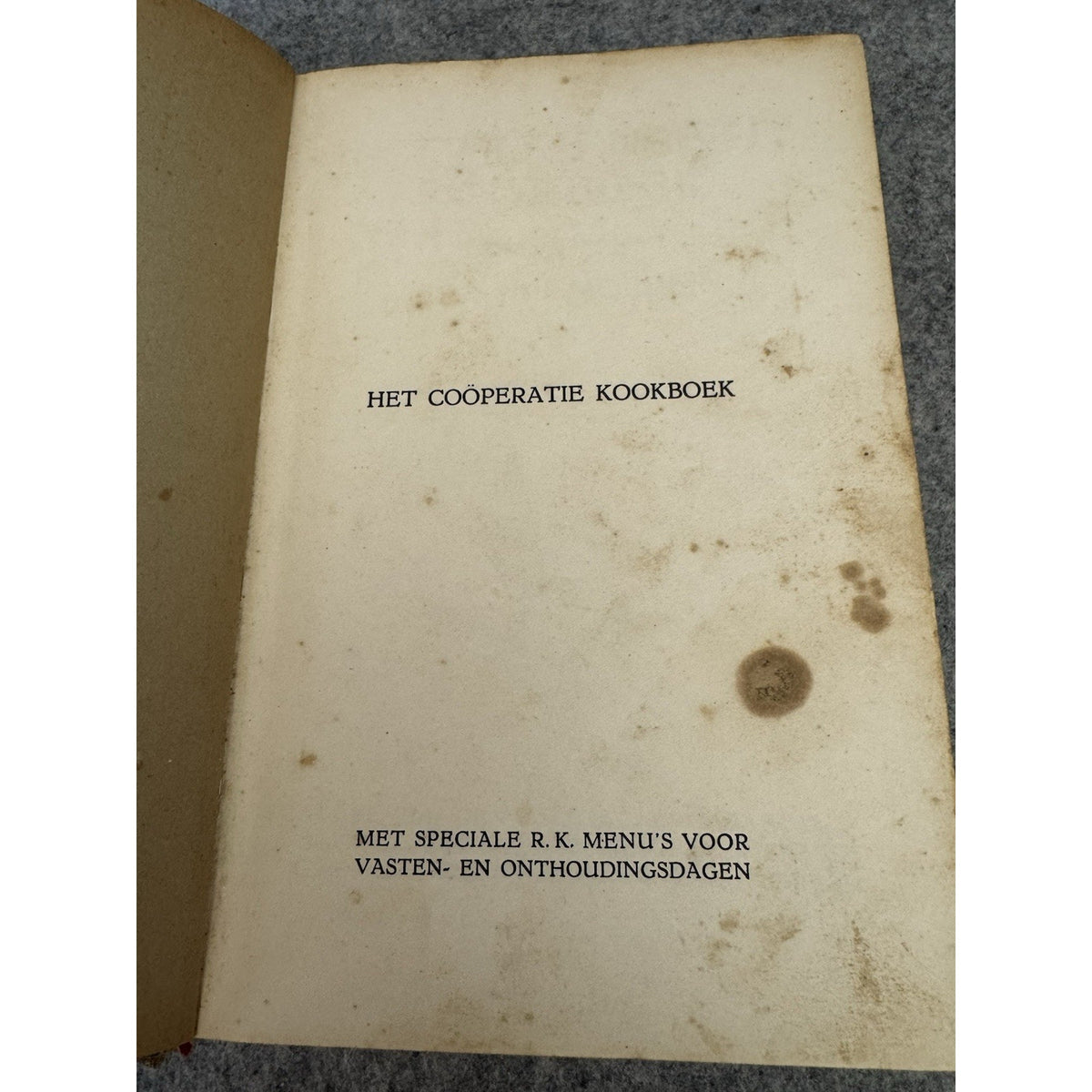 Het Coöperatie Kookboek HAKA Dutch Cookbook Rotterdam HC c1930s Vintage