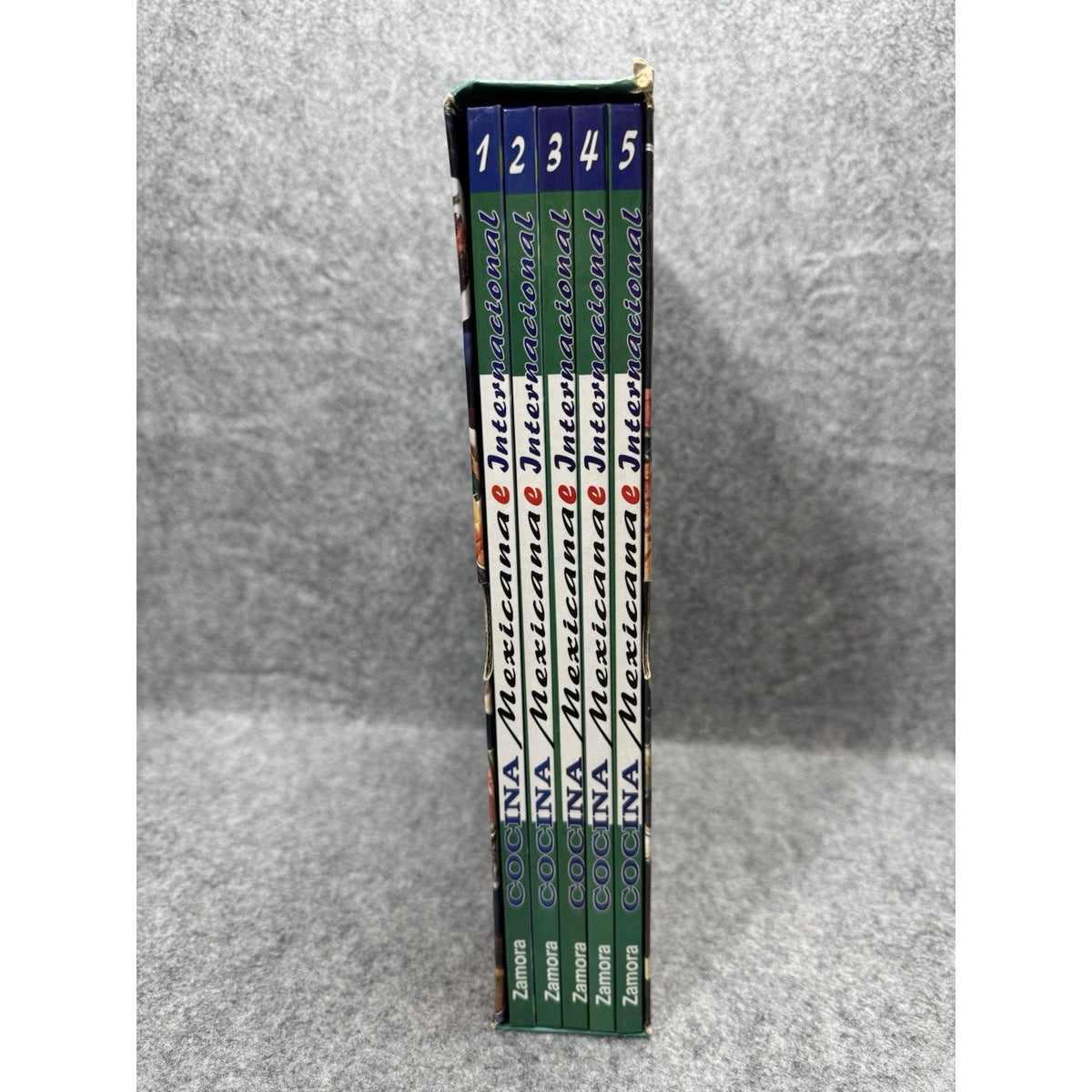2001 Cocina Mexicana e Internacional 5 Vol Set Spanish Cookbook HC Slipcase