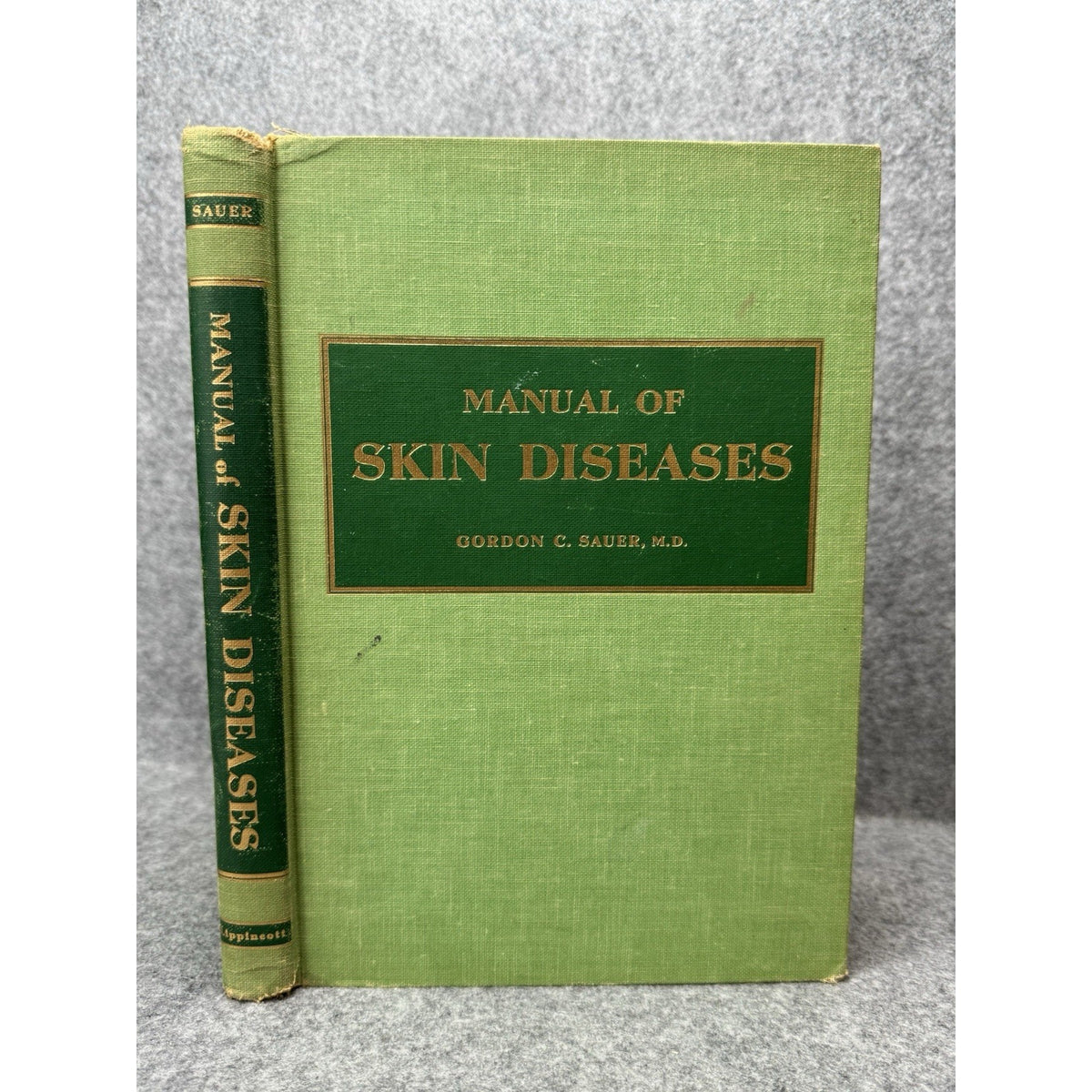 1959 Manual of Skin Diseases Gordon C Sauer Vintage Medical Illustrated HC
