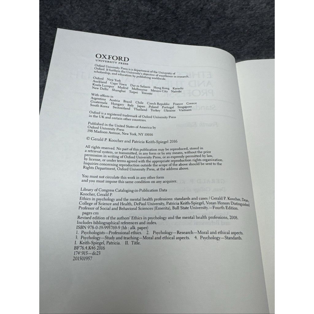 Ethics in Psychology and the Mental Health Professions: Standa...