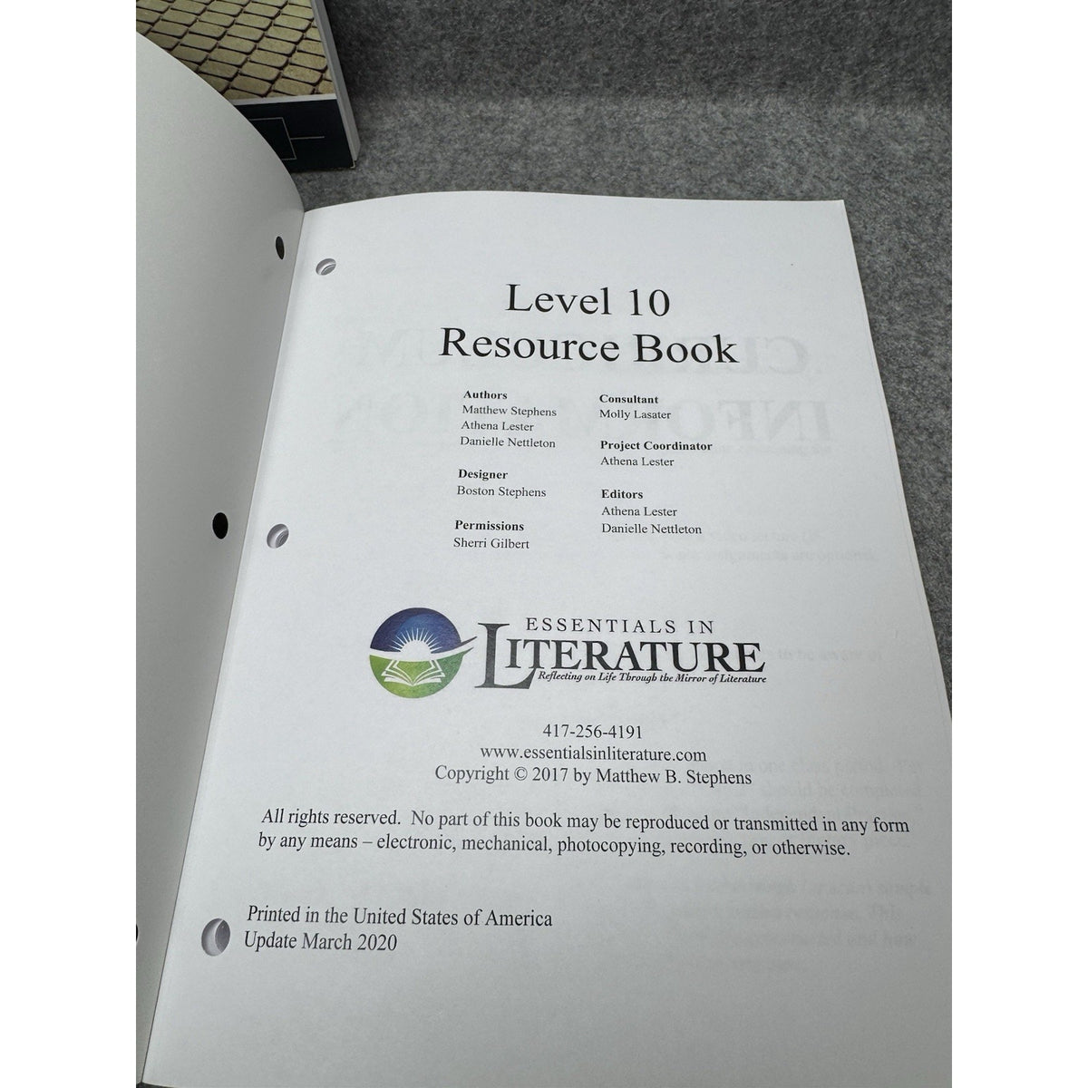 Essentials in Literature Level 10 Student Resource Books 3 DVDs Homeschool