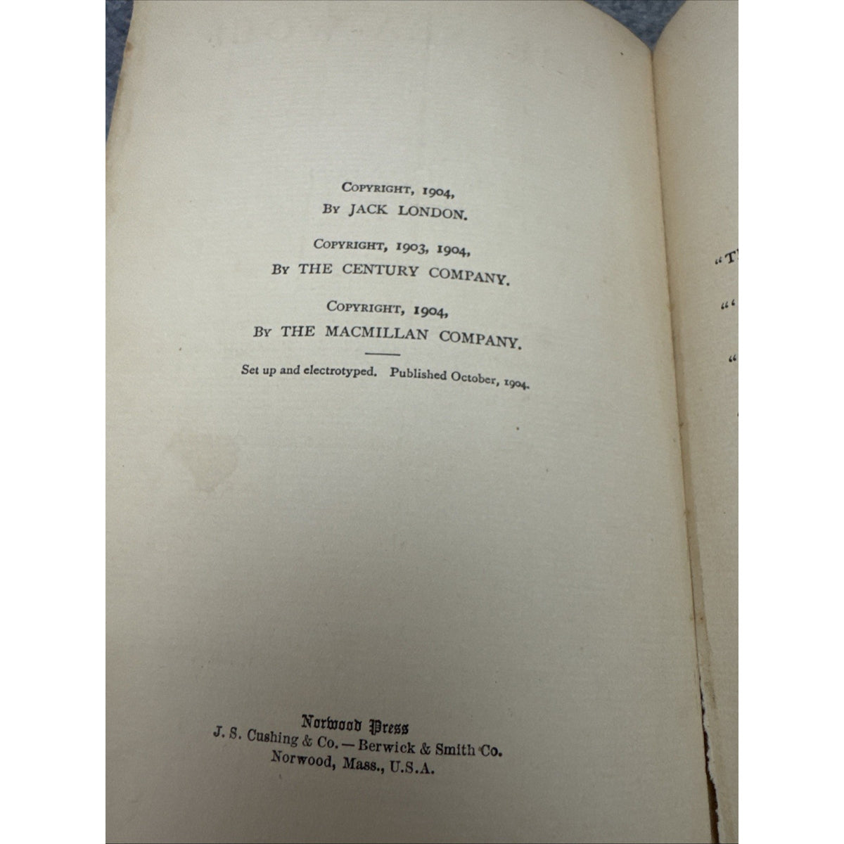 The Sea-Wolf By Jack London First Edition First Printing Macmillan October 1904
