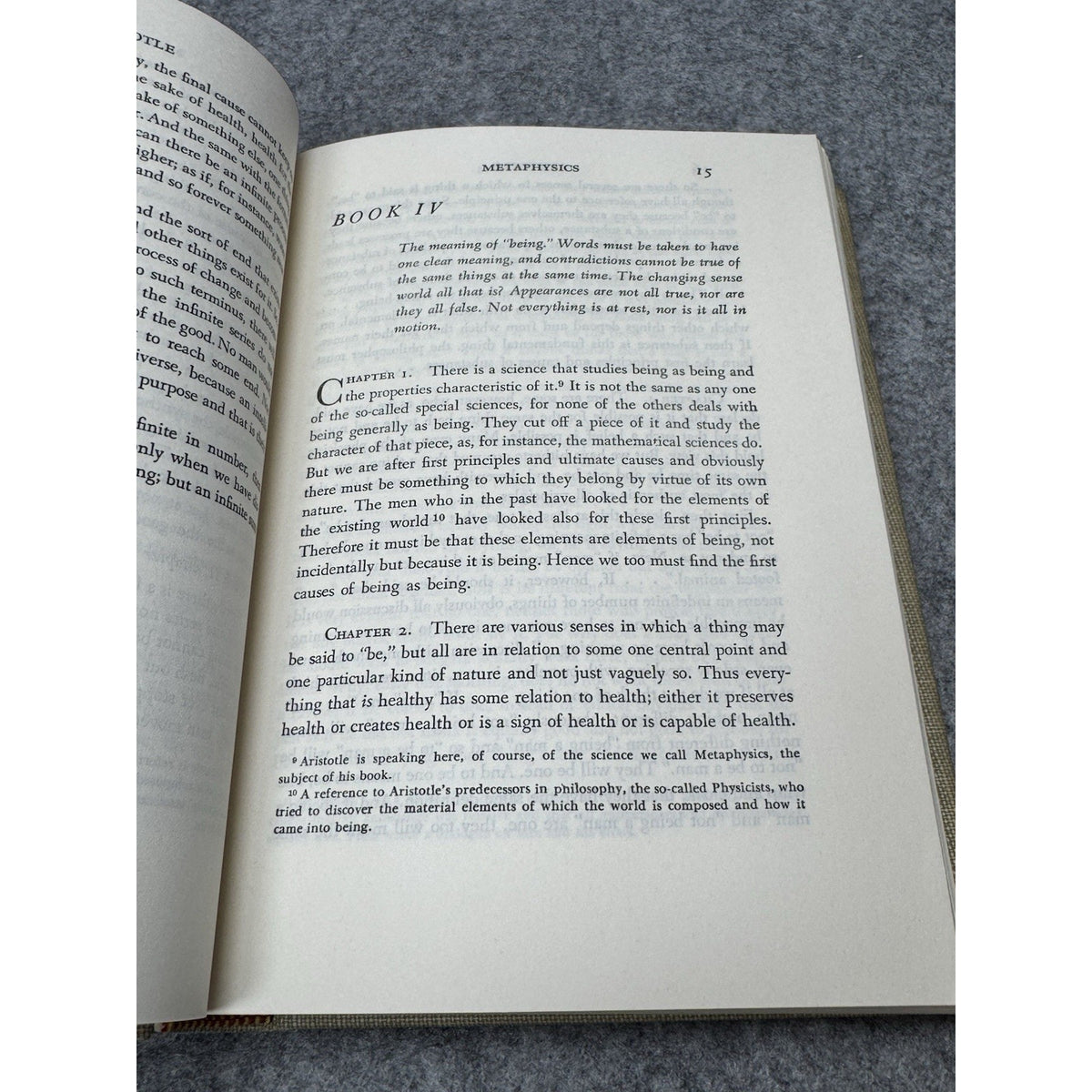 Aristotle On Man in the Universe Classics Club Hardcover Metaphysics Ethics