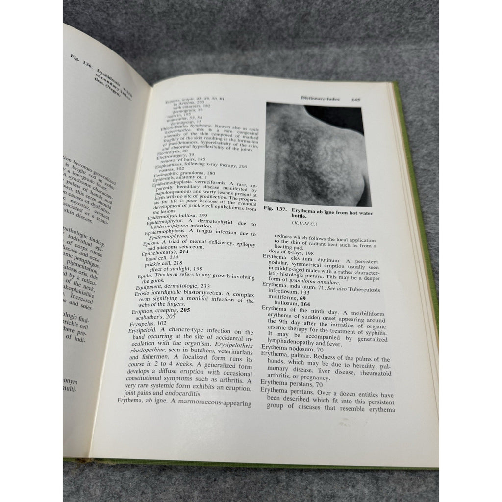 1959 Manual of Skin Diseases Gordon C Sauer Vintage Medical Illustrated HC
