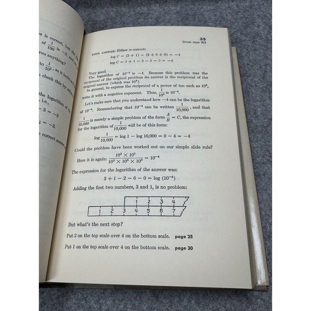 The Slide Rule TutorText Saffold Smalley 1962 First Edition HC Dust Jacket