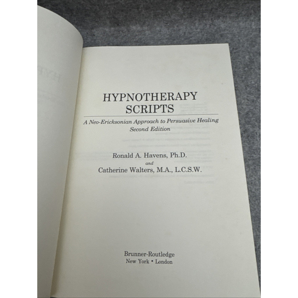 Hypnotherapy Scripts 2nd Edition