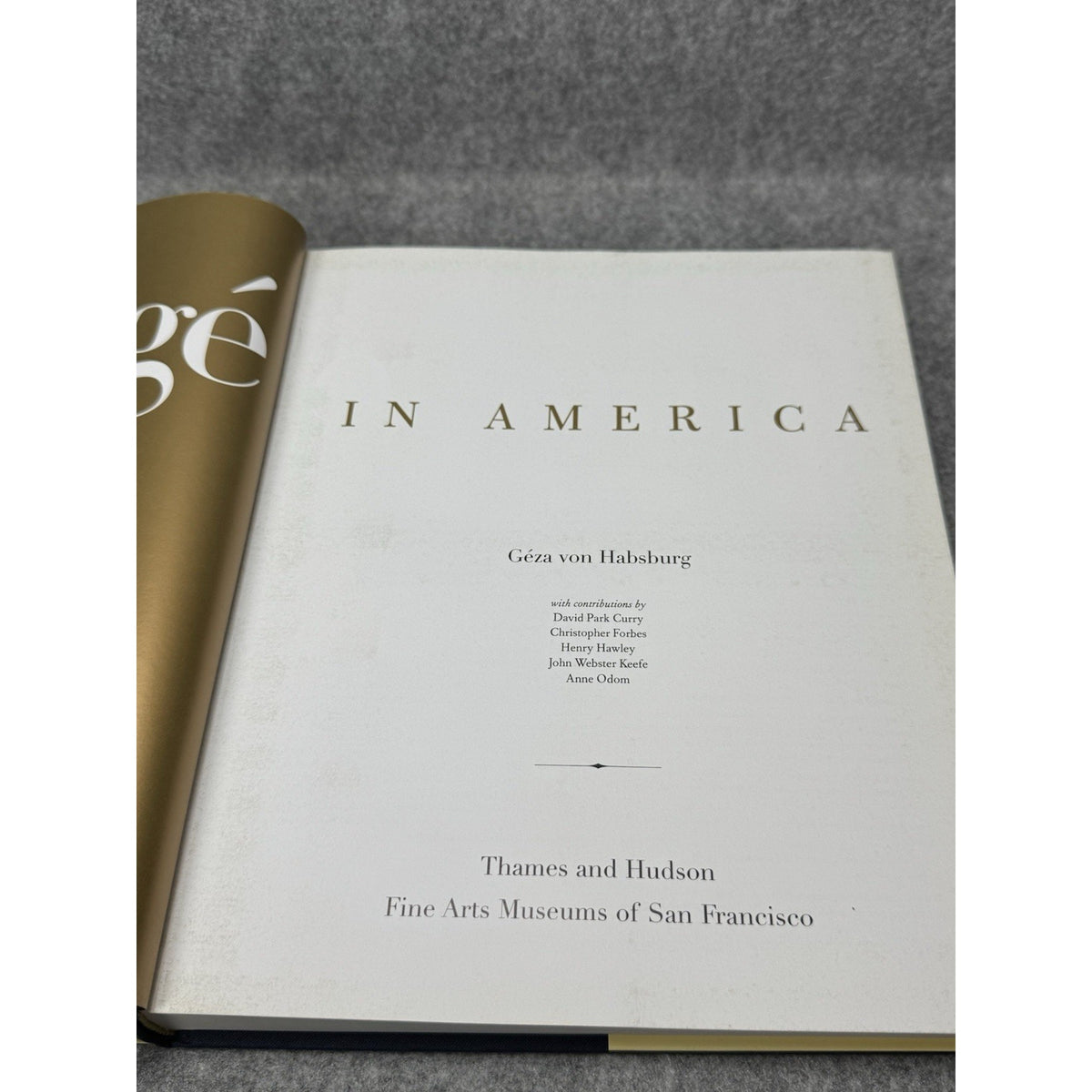 Faberge in America Geza von Habsburg 1996 Hardcover Dust Jacket Russian Art