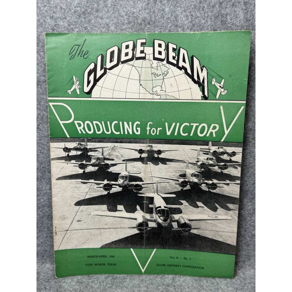 1943 Globe Beam WWII Aircraft Magazine AT-10 Fort Worth Texas March April