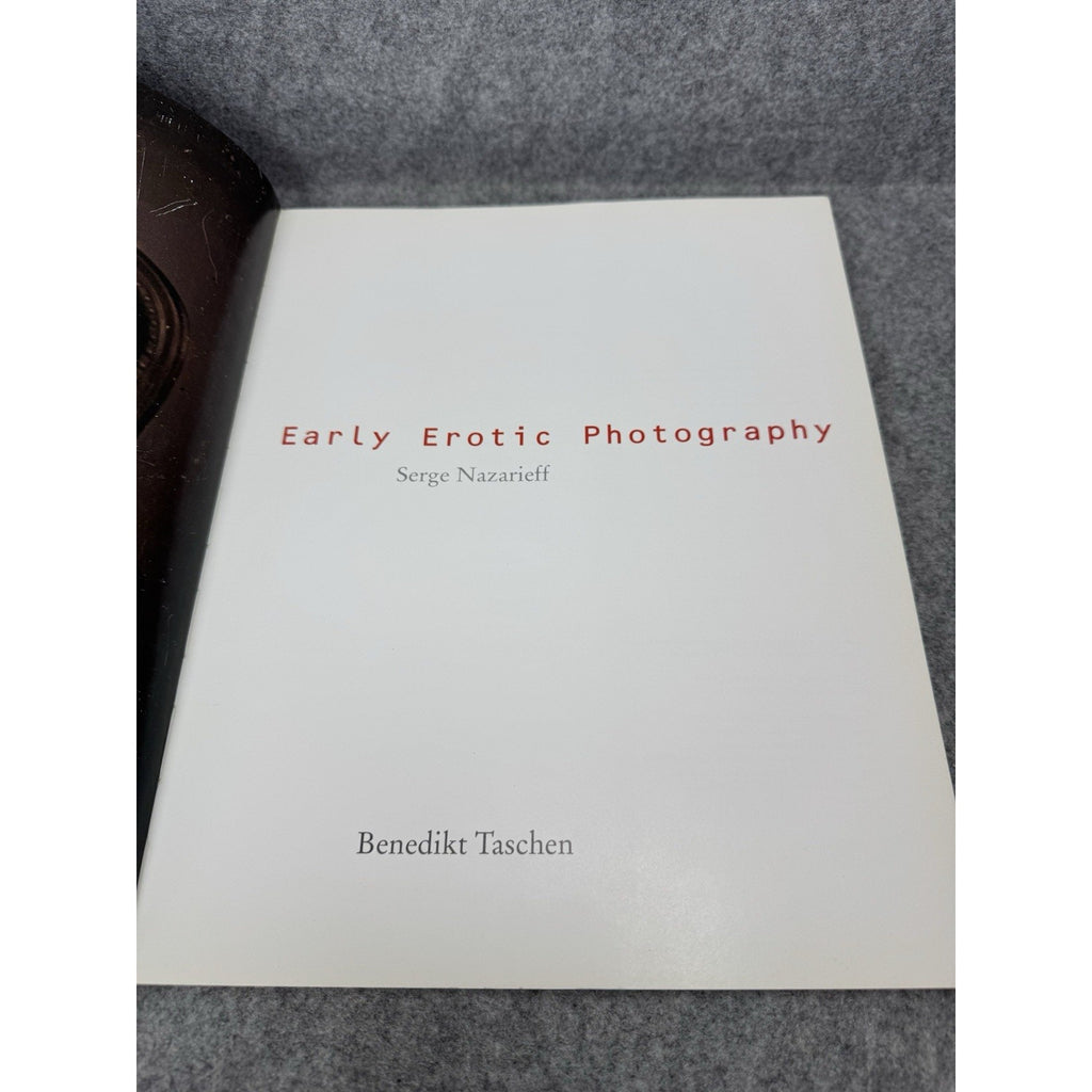 Early Erotic Photography 1993 Serge Nazarieff Taschen Softcover Art History